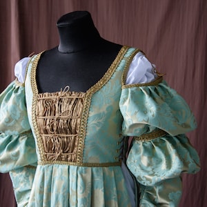Renaissance dress, Ever After movie dress, Cinderella gown, Renaissance fair costume image 3