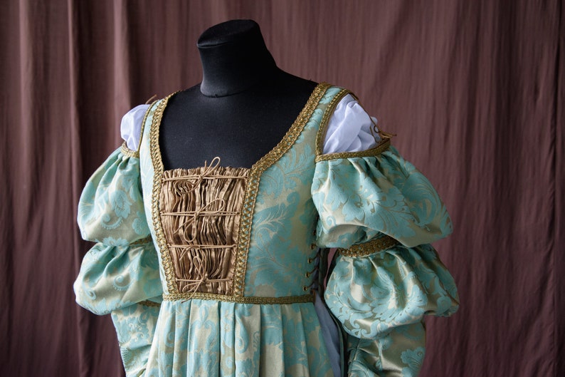 Renaissance dress, Ever After movie dress, Cinderella gown, Renaissance fair costume image 3