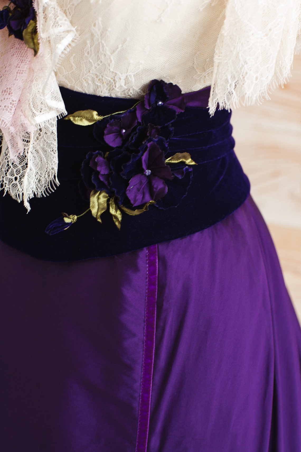 Robe victorienne pourpre costume de crête pourpre mariage Etsy