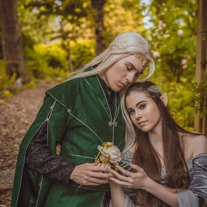 Elven Legolas costume, Elven wedding costume for men, Fantasy LARP costume, Elven tunic image 3