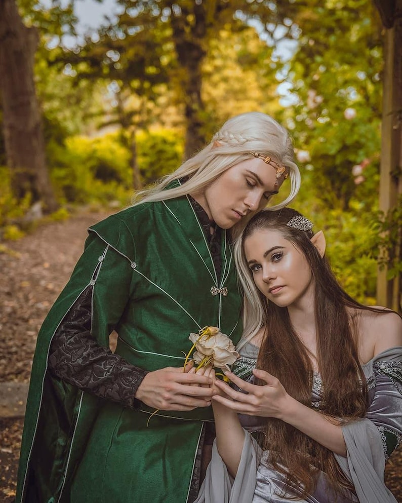 Elven Legolas costume, Elven wedding costume for men, Fantasy LARP costume, Elven tunic image 3