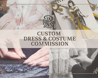 Luxury custom commission dress, Cosplay costume, Custom wedding dress, Unique dress, Bespoke dress, Made to order