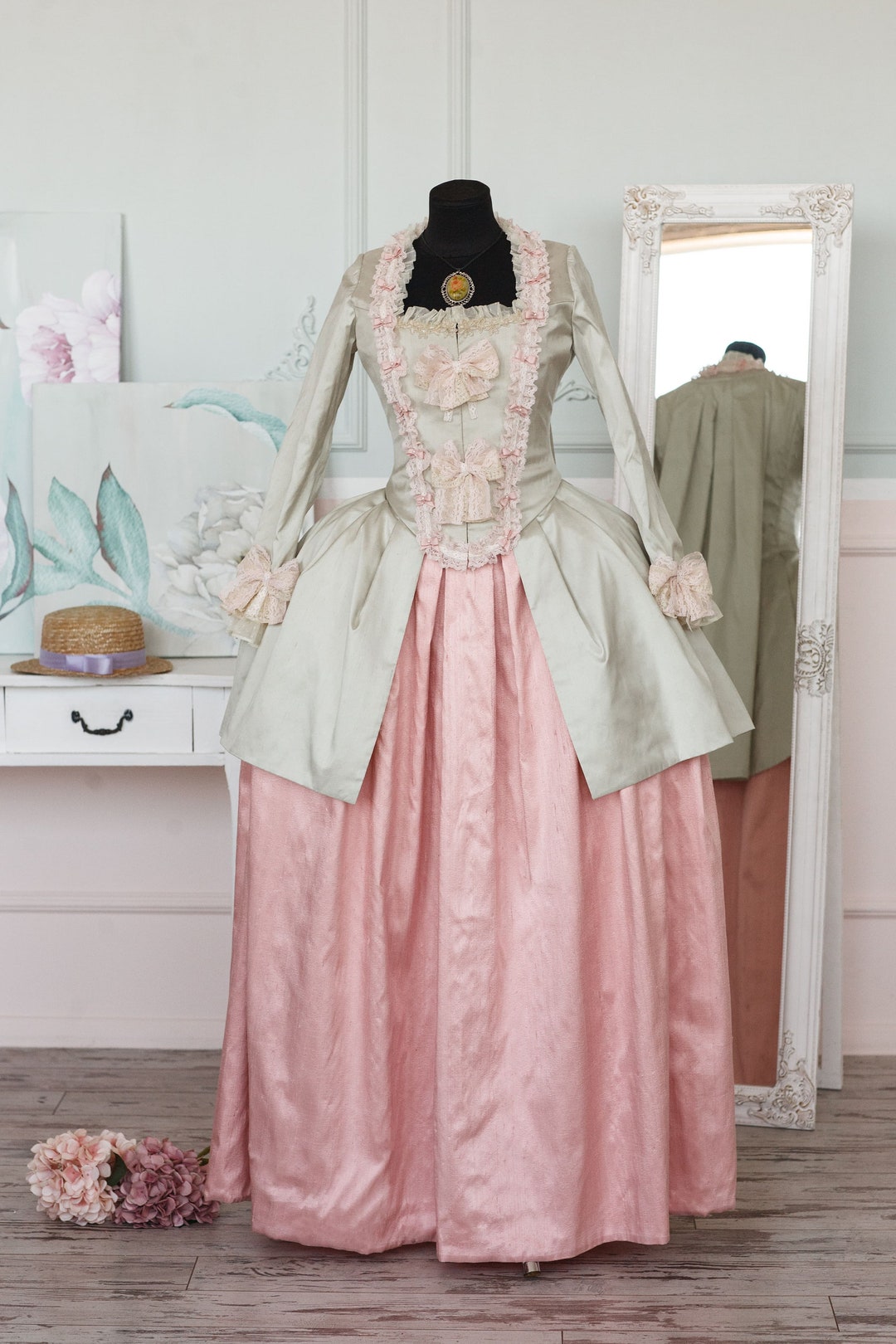 Robe Marie-Antoinette, robe rococo en soie, robe du XVIIIe siècle, robe  historique, costume de carnaval de Venise Canada