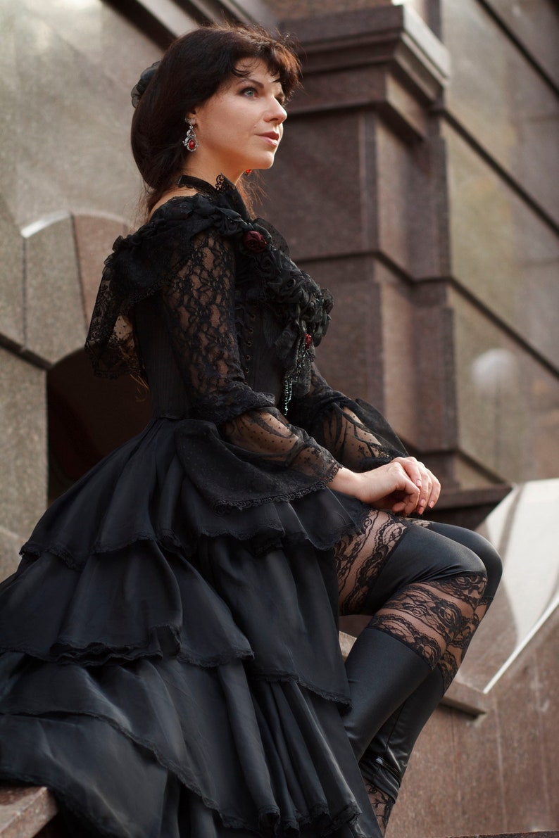 gothic corset dress