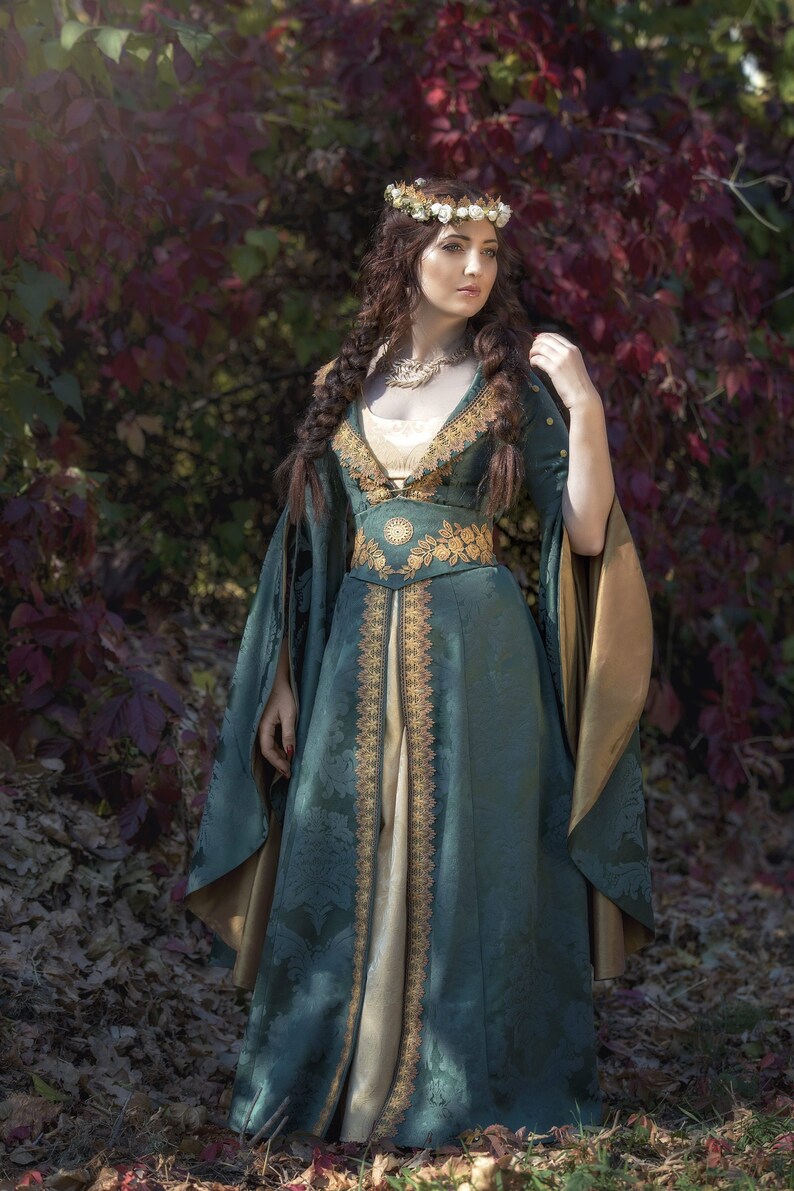 Fantasy medieval fairy elven dress  DressArtMystery