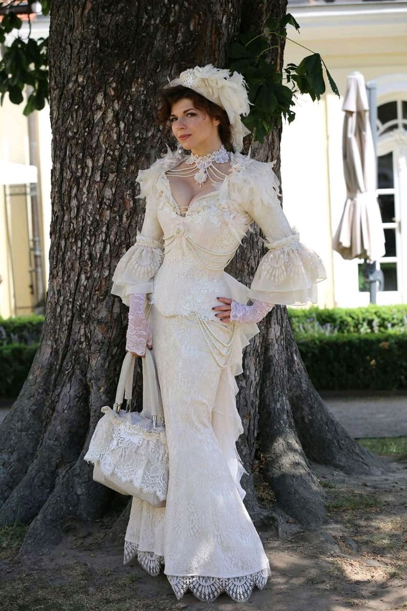 victorian wedding gown