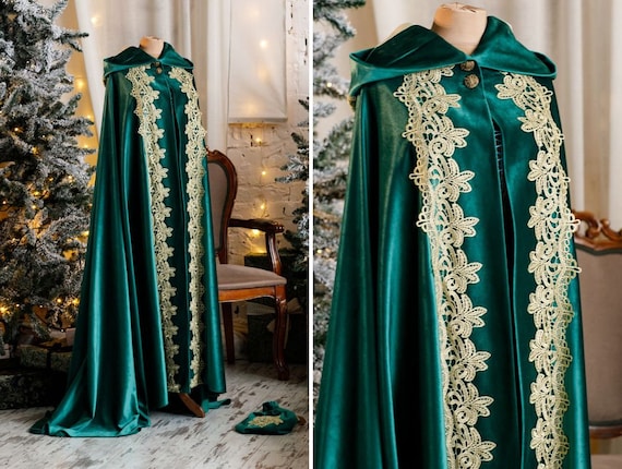 Green leaf pattern cloak（ロングマント） Green leaf pattern cloak（ロングマント） - ジャケット・アウター