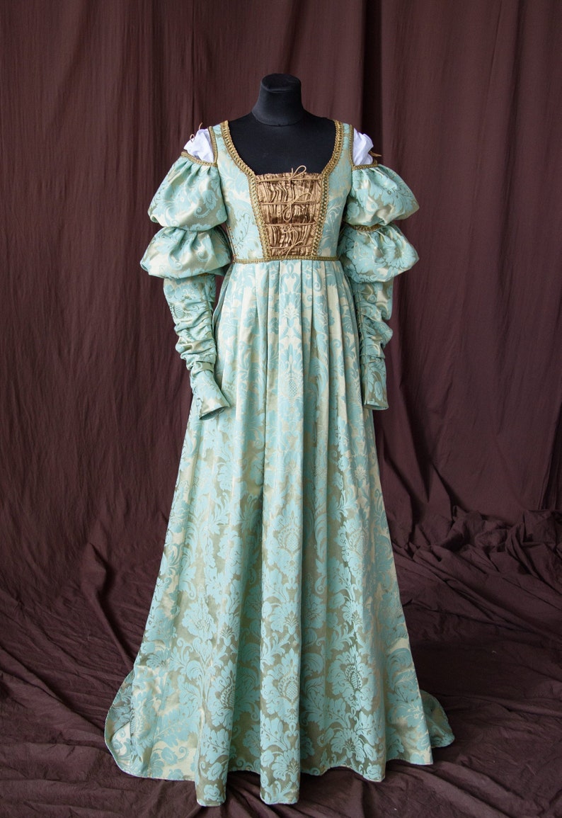 Renaissance dress, Ever After movie dress, Cinderella gown, Renaissance fair costume image 1