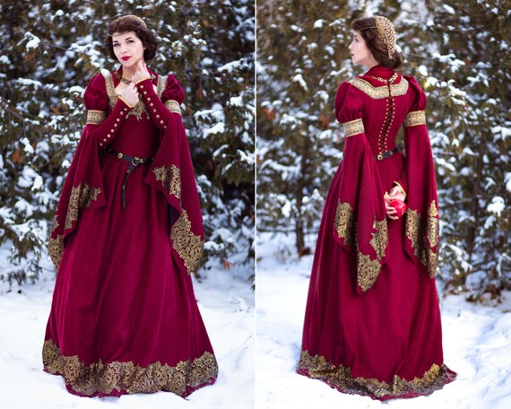 Fantasy Elven Dress Tudor Style Costume 