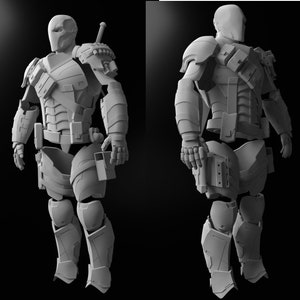 Deathstroke (Arkham Origins) 3d Printable Armor (helmet included!)