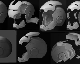 Iron Man MK IV / VI helmet digital print files
