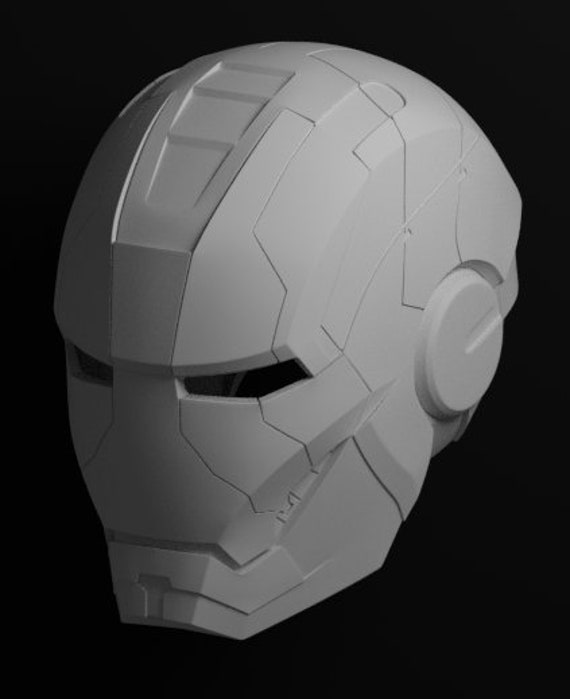 Iron Man MK V Helmet Digital Files for 3d Print 