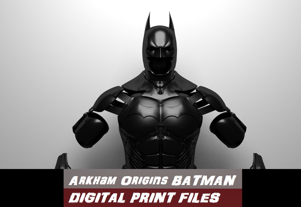 Batman Arkham Origins 3d Printable Armor Cowl Included | Etsy