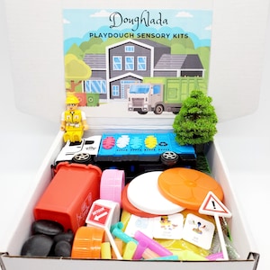 Garbage Truck Playdough Sensory Kit