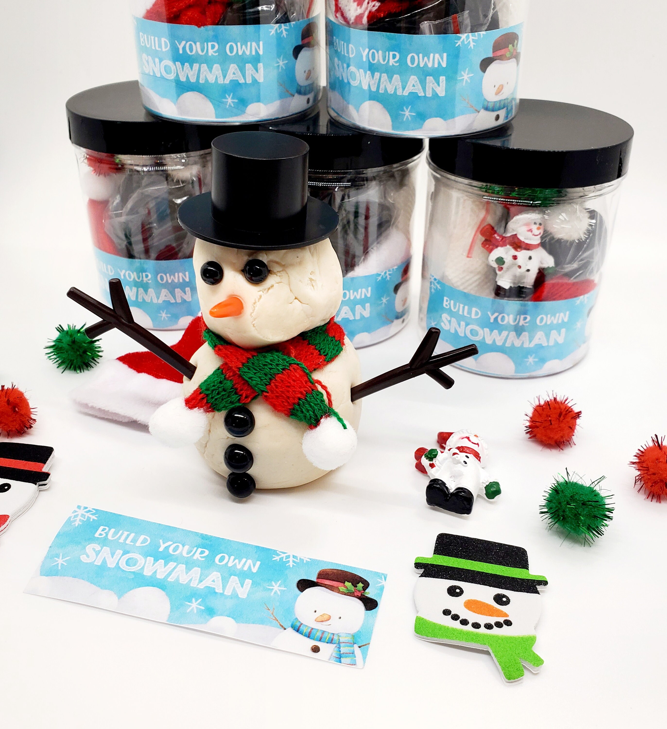 Build a Snowman Play Dough Kit – Playful Little Minds