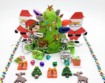 Make Your Own Christmas Tree Playdough Sensory Kit