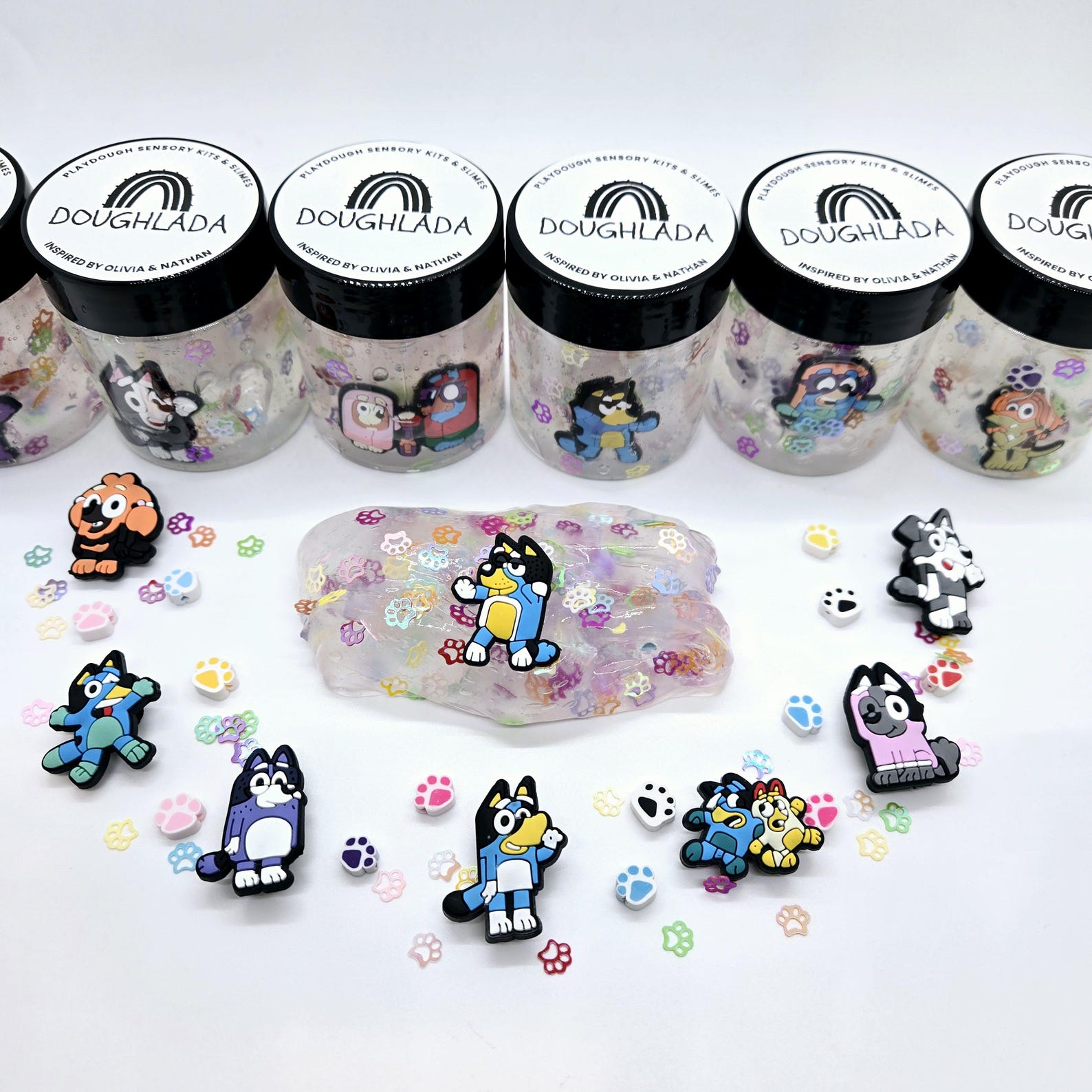 Bluey Dog Slime with Charm