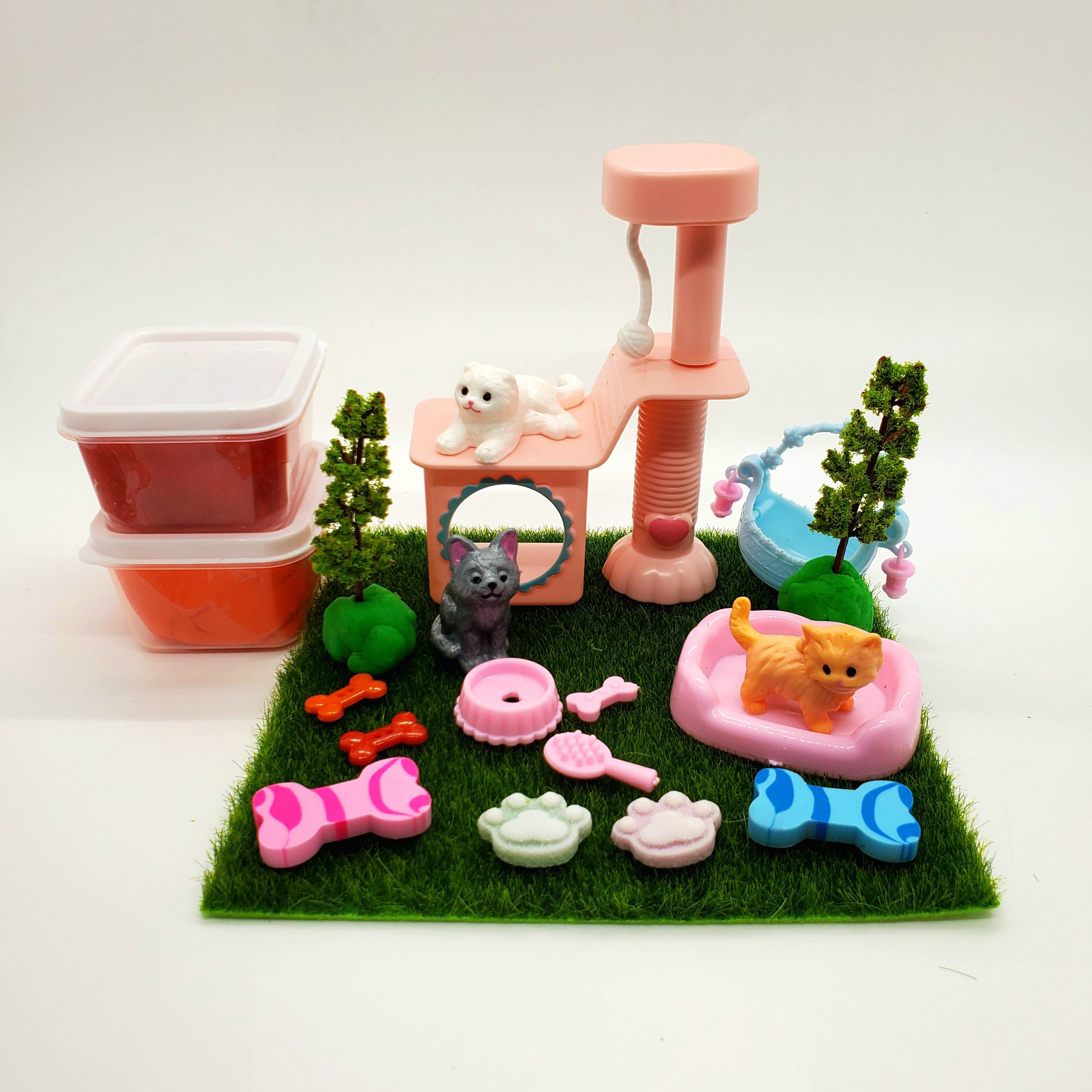 Kitty Cat Playdough Sensory Kit Etsy
