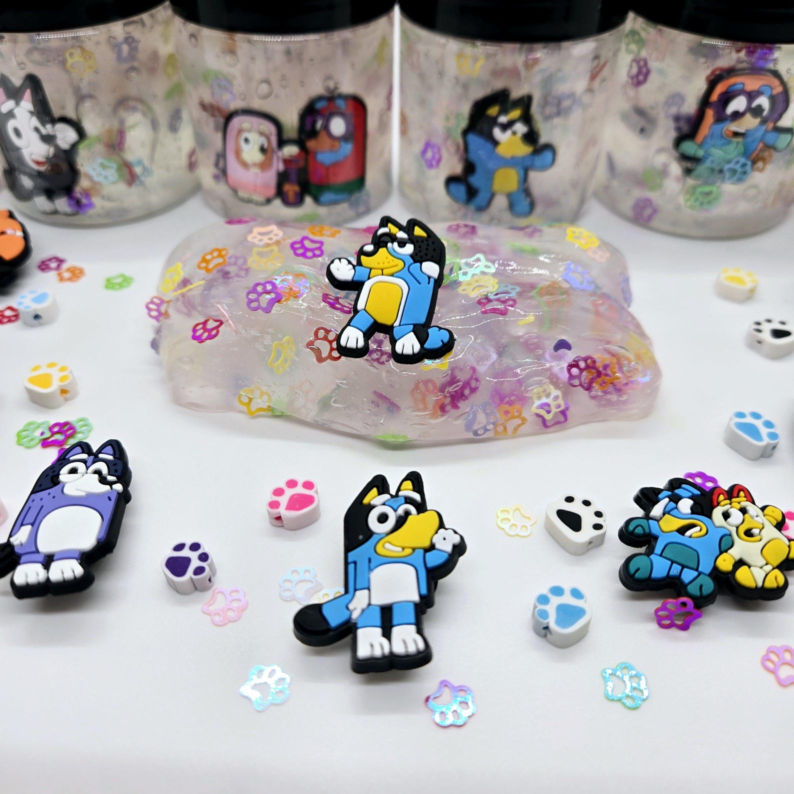 Bluey Dog Slime with Charm