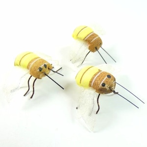 3 フェイクミツバチ 人工ミツバチ インチ スクラップブッキング クラフト用品 装飾 カード作り