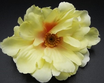 1 große Blume Gelb Rosa Seidenblumen Kunstblumen Fake Blumen Seidenblumen Dekorative Blumen Bastelblumen