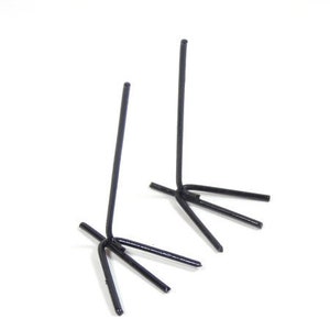 Metal Bird Legs Set Of 2 Black Metal Bird Legs Duck Legs Duck Foot Craft Birds Scrapbooking Craft Embellishments Craft Supplies