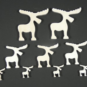 9 corte a laser de madeira alce scrapbooking enfeites artesanato suprimentos suprimentos de casamento artesanato de natal decoração de inverno jardim de fadas