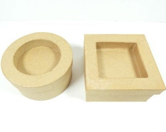 1 papier 3D Mache Trinket Box Decopatch Artisanat Scrapbook Fournitures Embellissements Arrangement de fleurs Découpage Craft Vase