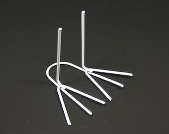 White Bird Legs White Metal Bird Legs Craft Birds Scrap booking Craft Bird Legs Craft Embellishments Craft Supplies Bird Feet Foot