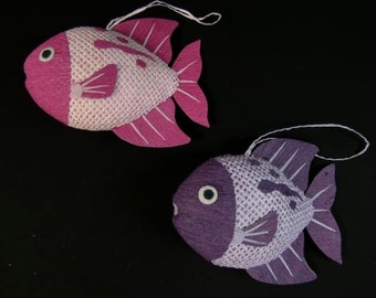 Fake Pink Or Purple Fish Craft Fish Cake Topper Wedding Decor Craft Embellishments Centerpiece Craft Supplies Fish For Crafting Nr 3