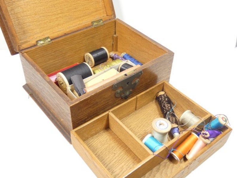 goki wooden sewing box