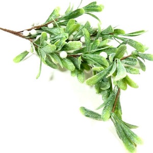 1 Glitter Berry Spray With Glitter Leaves Berry Bush Christmas Branch Winter Crafts Flower Arrangement Hat Embellishment Bouquet Wreath