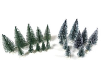 10 Small Pine Trees Green Or Dark Green Fairy Garden Pine Tree Craft Pine Tree Mini Tree Small Tree Decorative Trees
