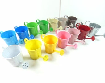 Fake Small Watering Can Mini Watering Can 5 Inches Floral Arranging Watering Cans Craft Supplies Gardening Mini Metal Watering Cans
