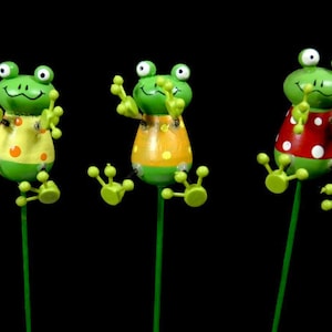 2 Grenouille Gâteau Toppers Grenouille Artificielle Gâteau Toppers Grenouilles Sur Nénuphars Scrapbooking Artisanat Fournitures Embellissements Fabrication De Cartes Nr 586