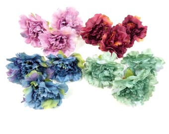 3 Carnation Flowers Pink Purple Red Blue Green Artificial Flowers Fake Flowers Silk Flowers Decorative Flowers Craft Flowers Wedding Flowers