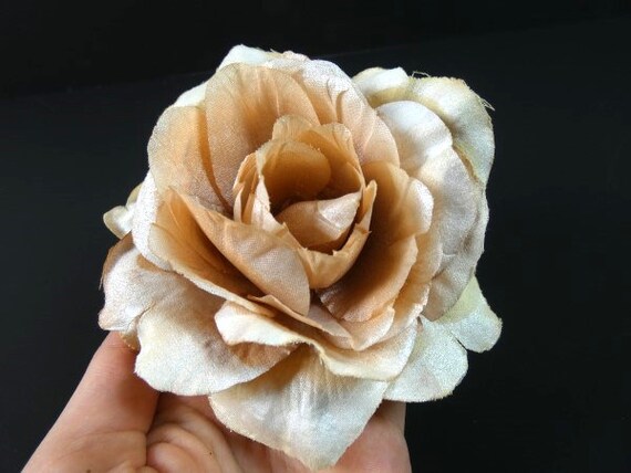 clip on silk flowers