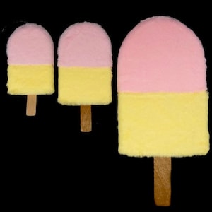 1 Fake Ice Cream Bar On A Stick Artificial Plush Ice Cream Wreath Bouquet Centerpiece Hat Embellishment Flower Arrangement Party Décor
