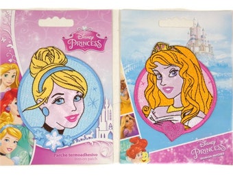 1 naszywka do prasowania z motywem księżniczek Disneya Kopciuszek lub Śpiąca Królewna Naszywka do haftu Disney
