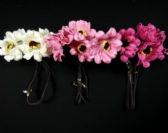 5 Schaum Blumen rosa und weißen künstlichen Schaum Blumen für Hochzeit Braut Strauß Tabelle Herzstück Home Decor Scrapbooking Handwerk Blumen