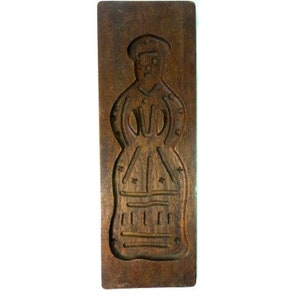 Niederländische Cookie Mold Lebkuchen Mann Schokolade Form Candy Mold Holz Cookie Board Vintage Schokolade Form Holz Cookie Form
