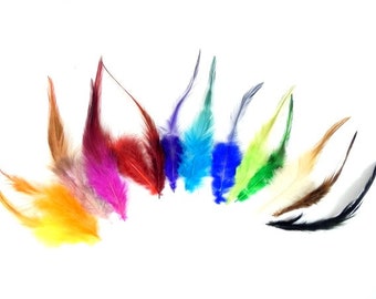 25 Beautiful Rooster Feathers Craft Rooster Feathers Unique Feathers Wedding Feathers Hat Embellishment