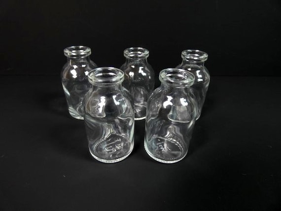5 Mini Glas Flaschen Fee Garten Flasche leere Glas fläschchen kleine Glas Glas kleine Flaschen kleine Flaschen kleine Flaschen