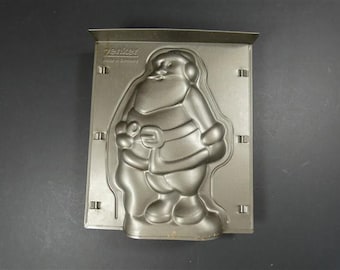 Molde para hornear vintage alemán de Papá Noel HP Zenker Alemania