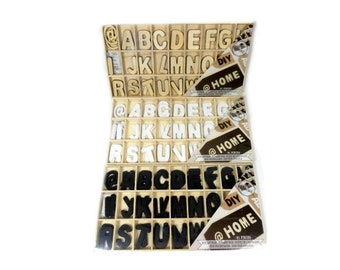 1 Set Of 81 Small Wooden Letters Alphabet Box Box Letters Scrapbook Craft Letters