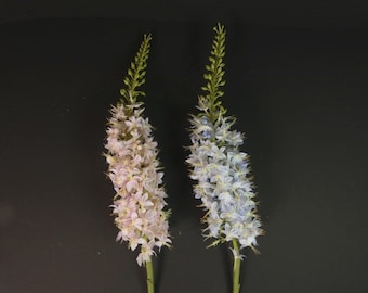 1 Vintage Pink Or Blue Flower Stem Silk Flowers Artificial Flowers Fake Flowers Silk Flowers Decorative Flowers Craft Flowers