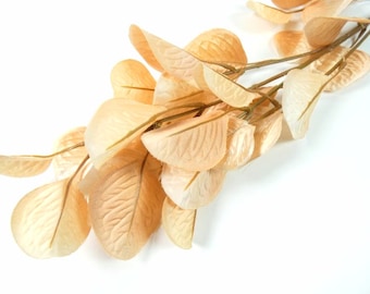 Beige Artificial Cotinus Coggygria Leaves Smoketree Leaves Smoke Tree Leaves Scrapbooking Crafting Embellishments Wreaths