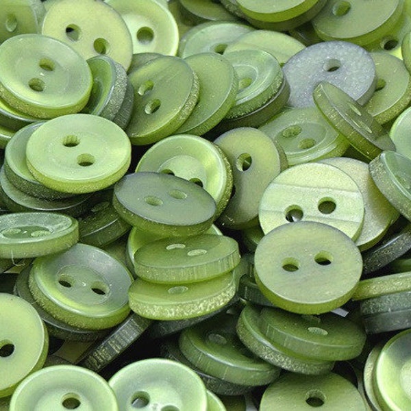 Green Buttons - Etsy