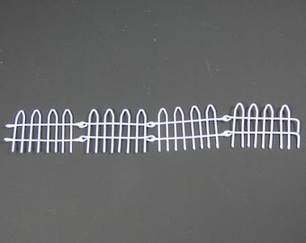 1 Metal White Iron Fence Fairy Garden Gate Picket Fence White Or Brown Fairy Garden Mini Garden Doll Supplies Fairy Accessory