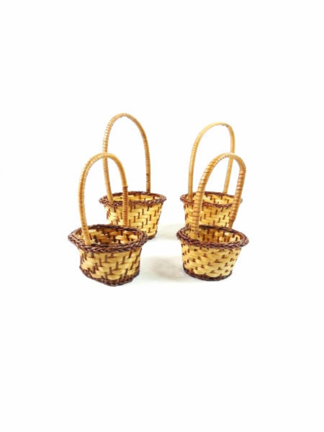 Mini Baskets Round and Oval Small Baskets Craft Baskets Fairy Garden
